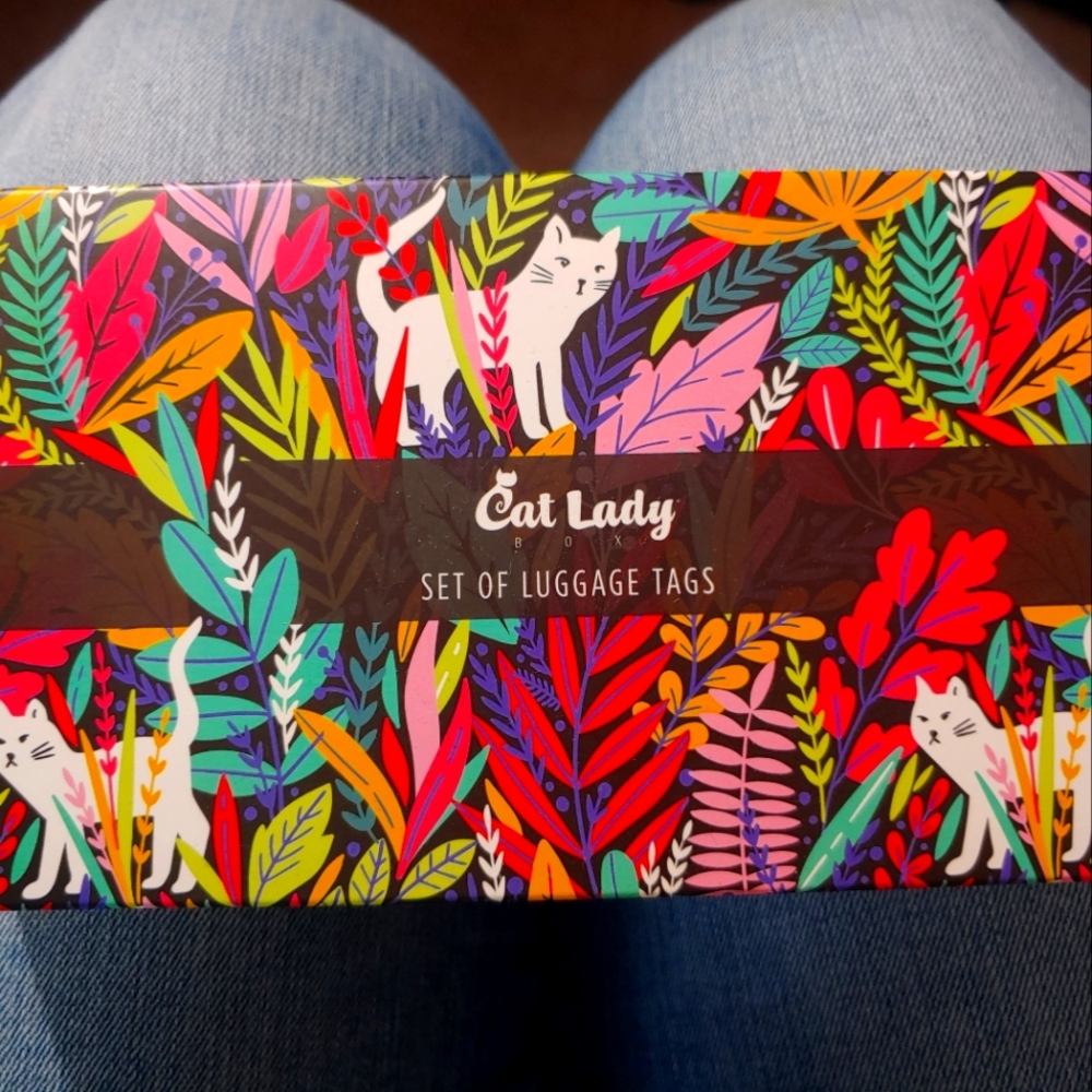 Cat Lady Box: luggage tags (set of 2)